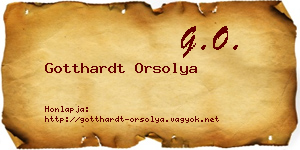 Gotthardt Orsolya névjegykártya